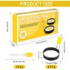 PacuM 2 Pack Egg Rings Non Stick Frying Egg Circles