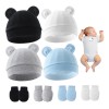 4 Sombreros Y Guantes Para Bebés, Esenciales Recién Nacidos