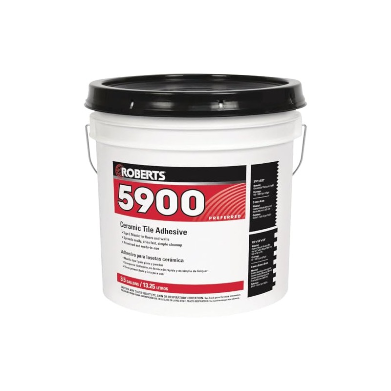 ROBERTS 5900-3.5G Ceramic Tile Adhesive, 3.5 Gallon