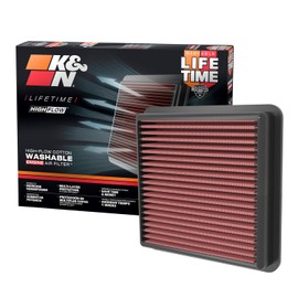 K&N Filtro de Aire de Alto Flujo Lavable para Hyundai/Kia 2020-2025, Elantra, i30, Kona, K4, 33-5118