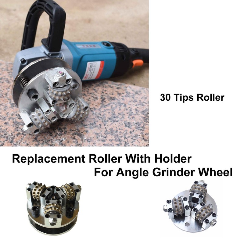 ACTINTOOL 30 Tips Bush Hammer Replacement Roller for 5 Inch