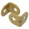 Heyous 20PCS Furniture Corner Brace Hooks Fasteners Mini Brackets Gold