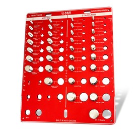 34 Nut and Bolt Thread Checker - Thread Gauge SAE and Metric - Screw Size and Thread Gauge - Bolt Size Finder & Thread Pitch Gauge | All-in-One Tool for Industrial Use & DIY.