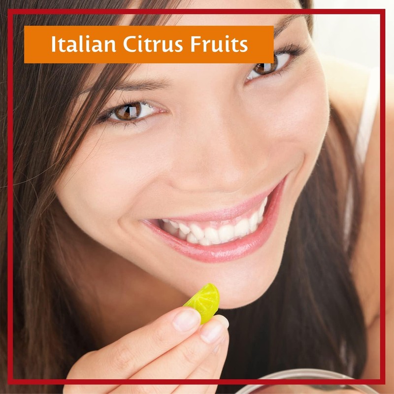 Sperlari Spicchi Su Citrus Orange & Lemon Wedges Hard Candy