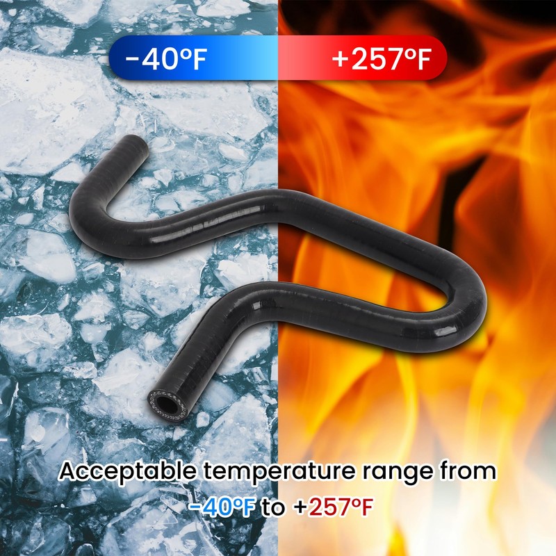 Motoparty 3/8" Fuel Line Rubber Hose Elbow 45 90 135
