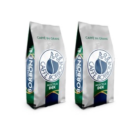 Caffè Borbone Whole Bean Coffee, Medium-Dark Roast DEK Blend, Decaffeinated Italian Coffee, 2.2 lb Bag (Pack of 2)
