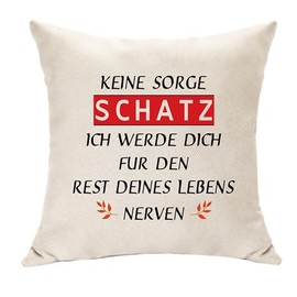 Hasodeo Treasure Gifts Funny Cushion Cover for Couple Boyfriend Girlfriend Romantic Gifts for Wife Husband Wedding Anniversary Christmas Valentines Birthday Gifts for Sweetheart (Treasure)