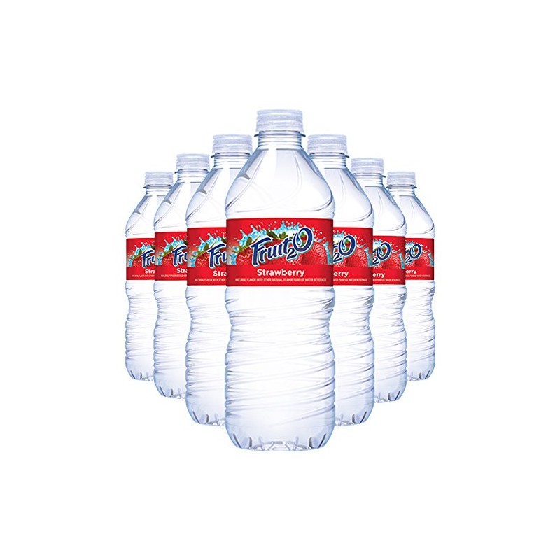 Fruit2o Strawberry Flavored Water, 16.9 fl oz Plastic Bottles (12