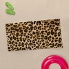 CafePress Leopard Gold/Black Print 30"x60" Absorbent Cotton Back, Soft Beach,