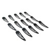 120 Pack 2 Inch Black Color Barrettes Women Metal Snap