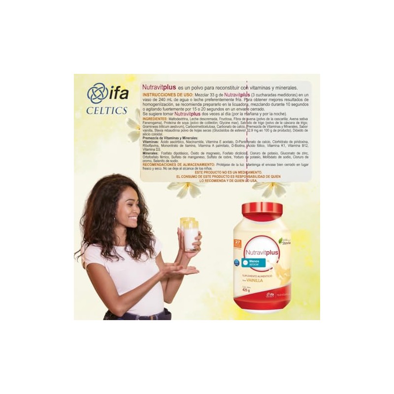 Vitaminas Y Minerales En Polvo NutravitPlus By Gaero Shop-NutraCeltics-Alto En