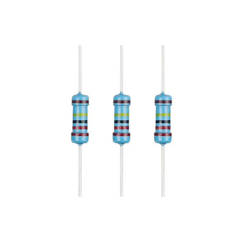 EDGELEC 100pcs 2M ohm Resistor 1/2w (0.5Watt) ±1% Tolerance Metal