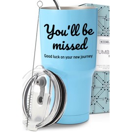 KEDRIAN Farewell Tumbler 30oz, Coworker Leaving Gifts For Women, Farewell Gifts For Coworkers Men, Going Away Gifts For Friends, Goodbye Gifts For Coworkers Women, Happy Retirement Gifts For Women