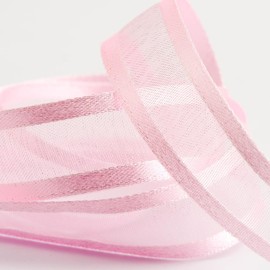 Italian Options - Satin Edge Organza Ribbon - 10mm x 25M - Pale Pink