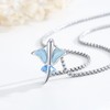 Midir&Etain Stingray Necklace 925 Sterling Silver Beach Ocean Necklace Manta