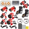 TEESE 46pcs Technic-Motor Set with Red-Burst-Monster-Motor, Remote-Battery-Box-Extension-Cable, Compatible with Technic-Parts