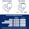Tattwo.me 2 Week Waterproof Temporary Plant Tattoos - Heart with