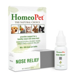 HomeoPet Nose Relief, Natural Sinus Relief for Pets, 15 Milliliters