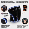 Mava Sports Pair of Knee Compression Sleeves Neoprene 7mm for