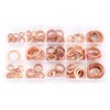 150pcs Metric 15 Sizes Copper Flat Washers Gaskets Assortment Set