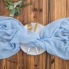 Aoksunova Muslin Wedding Table Runner, Light Blue, 4 m x