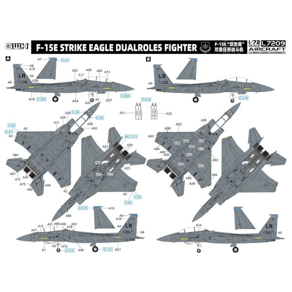 Great Wall Hobby L7209 1/72 F-15E Strike Eagle Air Ground