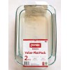 Pyrex Basics 3Qt, 2Qt Glass Oblong Baking Dish Clear Bakeware