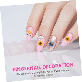 Baluue 2sets Sunflower Nail Art Stickers DIY Decals for Girls Manicure Set Nail Stickers Girls Art Strips 3sheets*2