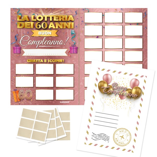 Maxi Scratch and Win Personalised Birthday Game Gift Idea Lottery