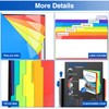 12 Pocket Project Organizer, Forvencer 1/6-cut Tab Binder Organizer with