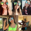 DODOING Kaleidoscope Goggles Steampunk Rave Glasses Goggles Crystal Rainbow Kaleidoscope