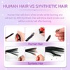 Loc Extensions Human Hair 0.4cm&0.6 cm&0.8cm width 4-18inch 10, 20,