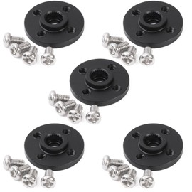 Pstyle. Servo Horn 25t Aluminum RC Parts Set of 5 PST-143 (Black)