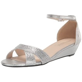 Touch Ups Women's Iris Platform, Silver, 8 Wide