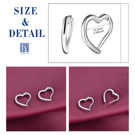 Yumilok Clover Earrings Hoop Earrings Men Women Stainless Steel Stud Earrings Nose Lip Earrings Hoop Huggie Cartilage Helix Tragus Piercing Earrings, Stainless Steel