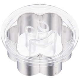 Tiger Crown Cookie Cutter, Silver, Clear, 2.8 x 2.8 x 1.7 inches (71 x 71 x 42 mm), Nikoniko Face Cutter, Face Parts, Press Mold, 1959, Pack of 3