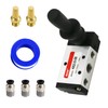 RIH Pneumatic 1/4"NPT 5 Way 2 Postion Lever Operated Valve