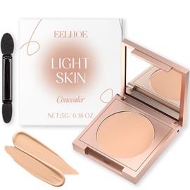 AmiCera Concealer Makeup BB Cream, Clay Cc Undereye Corrector, Colour Corrector makeup-Texture Concealer Full Coverage for Dark Circles, Waterproof Long Lasting Redness Corrector, Light Skin