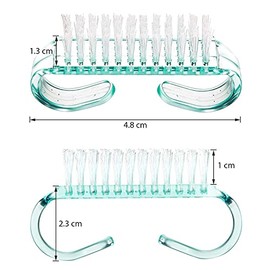 Belicia 4 Pieces Handle Nail Brush Nail Hand Scrubbing Cleaning Brush (Small, Multicolor)
