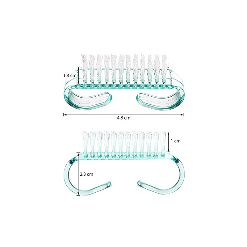 Belicia 4 Pieces Handle Nail Brush Nail Hand Scrubbing Cleaning