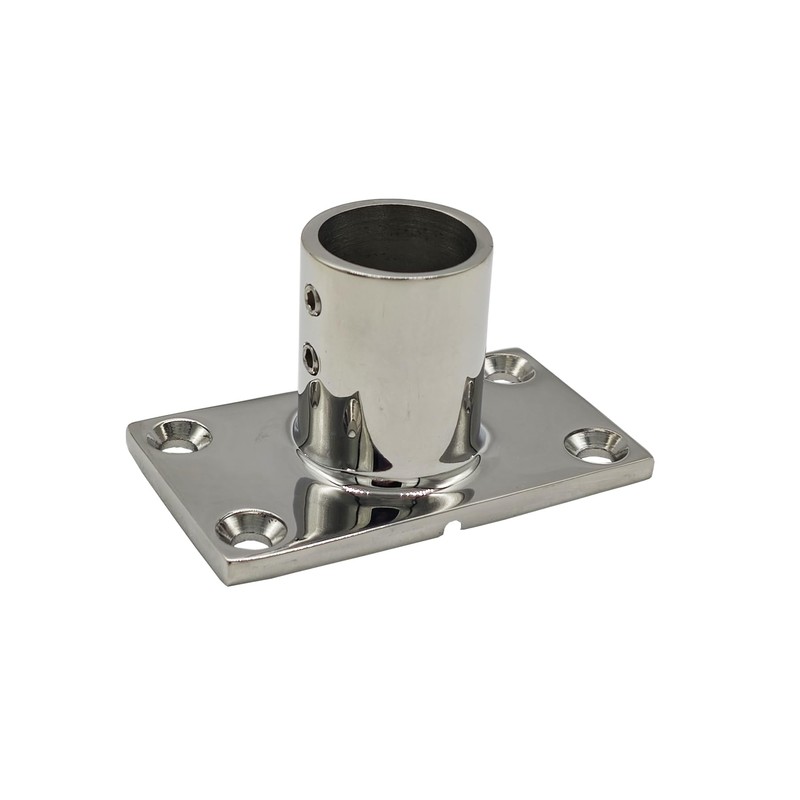 Douzime 2Pcs Boat Rectangle Hand Rail Base, Marine Grade 316