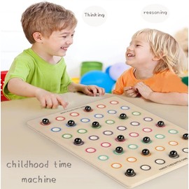 Magnetic Chess Game with Wooden Board for Kids Adults, 2024 New Version Magnetic Stone Board Game Funny Interactive Tabletop Game Family Party Board Games (Magnetic Chess Game-Style A)