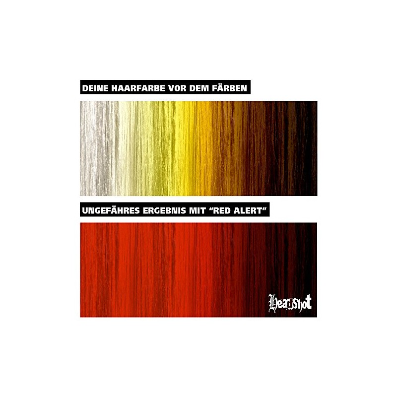 Headshot Red Alert red hair dye, semi-permanent hair tint, 150