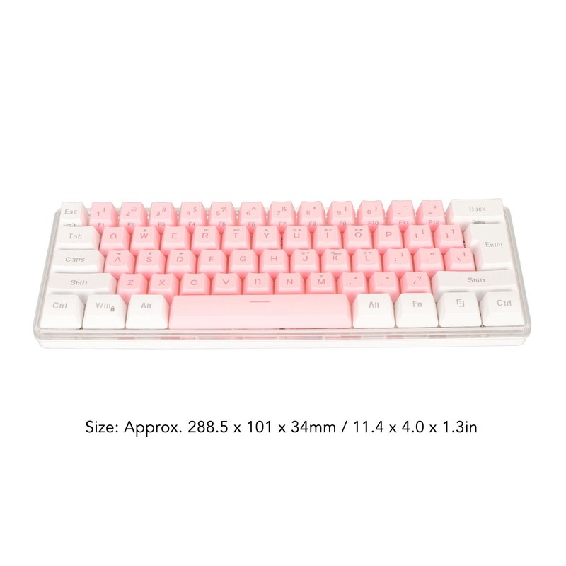 60% Wired Gaming Keyboard RGB Mini Keyboard Imitated Mechanical Technique