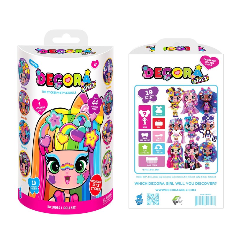Decora Girlz 5" Collectible Dolls: Express & Decorate - Mystery