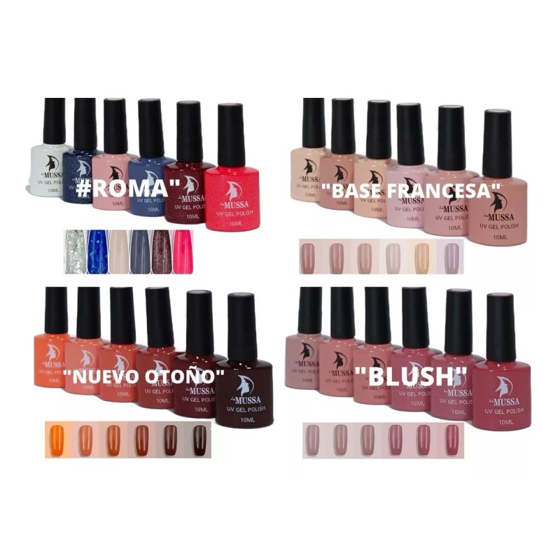 Lé Mussa Kit Gel Semipermanente 12 Pz Mas Lampara Panda