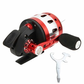 Aluminium Alloy Lightweight Baitcasting Fishing Reel 3.6:1 Fish Reels Wheel (red)