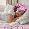 2+3 Satin Bonnet for Sleeping with Scrunchie, Satin Silk Bonnet