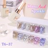 Double Rhythm 0.5Oz Glitter Gel Polish Shimmer Reflective Color for