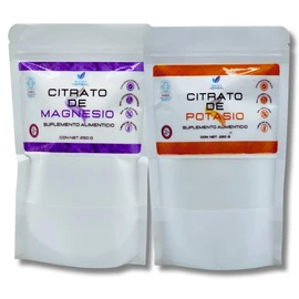 Citrato De Magnesio 250 G. Y Citrato De Potasio 250 G. 100% Puro SAISA HERBAL